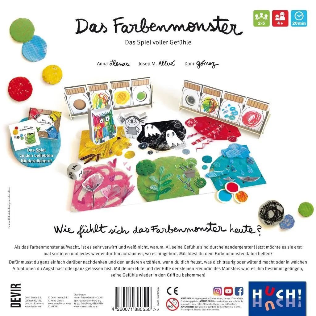 HUCH! Spiel Das Farbenmonster - Das Spiel