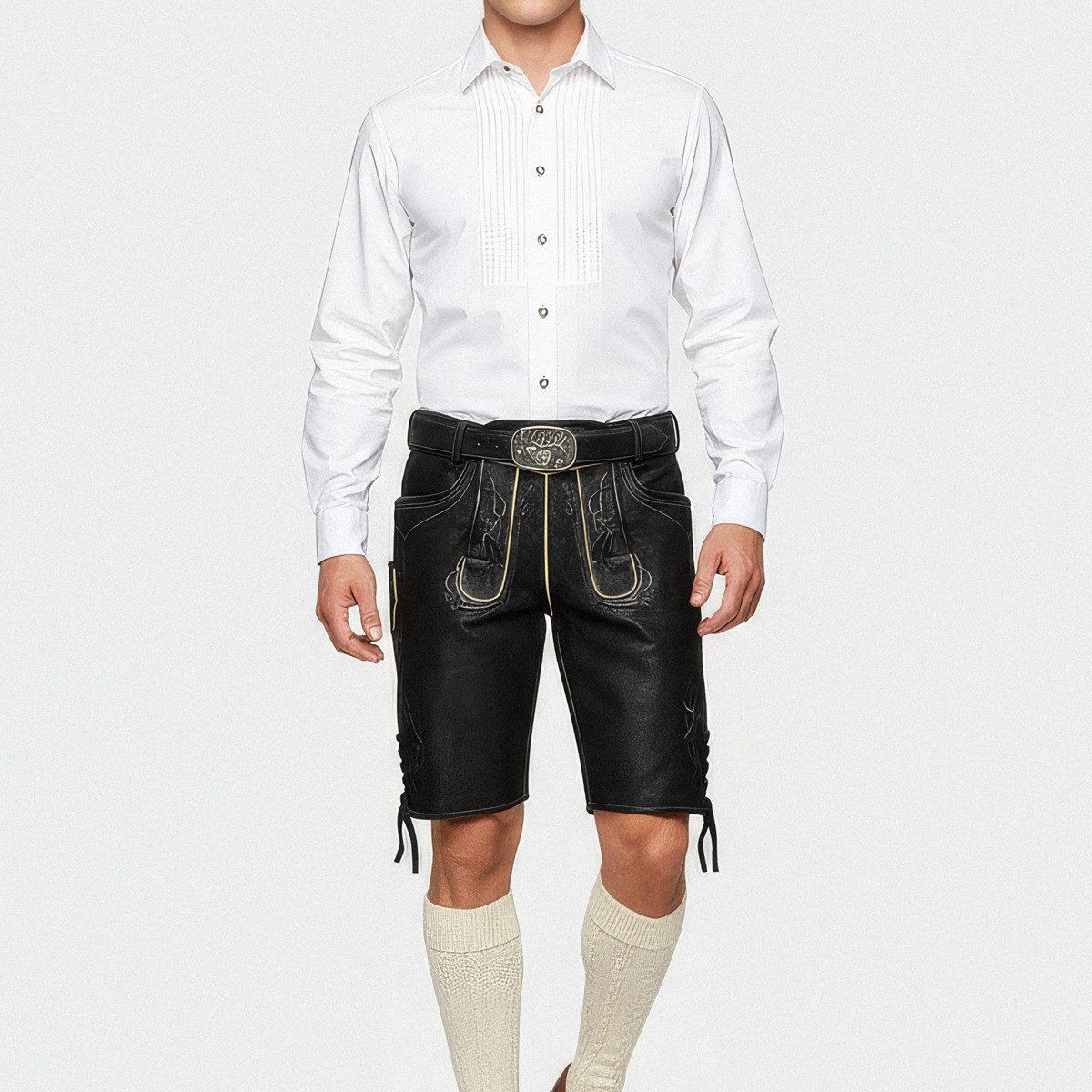 Spieth & Wensky Trachtenlederhose Eldorado Herren (1-tlg) Trachtenlederhose, Trachtenhose, Bayerische Lederhose, Oktoberfest