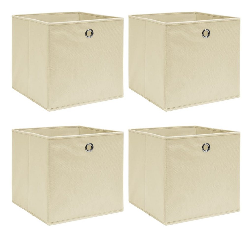 Thumbnail - vidaXL Aufbewahrungsbox, Ordnungsboxen 4 Stk. Creme 32x32x32 cm Stoff