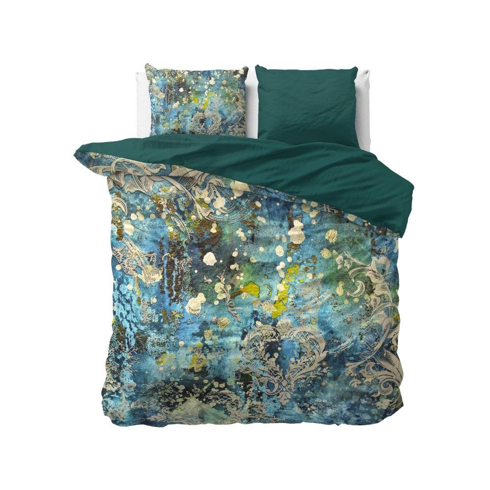 Sitheim-Europe Bettwäsche WILD OCEAN DROPS Bettbezug & Kissenbezüge, Baumwollsatin, 3 teilig, Weich, geschmeidig und wärmeregulierend