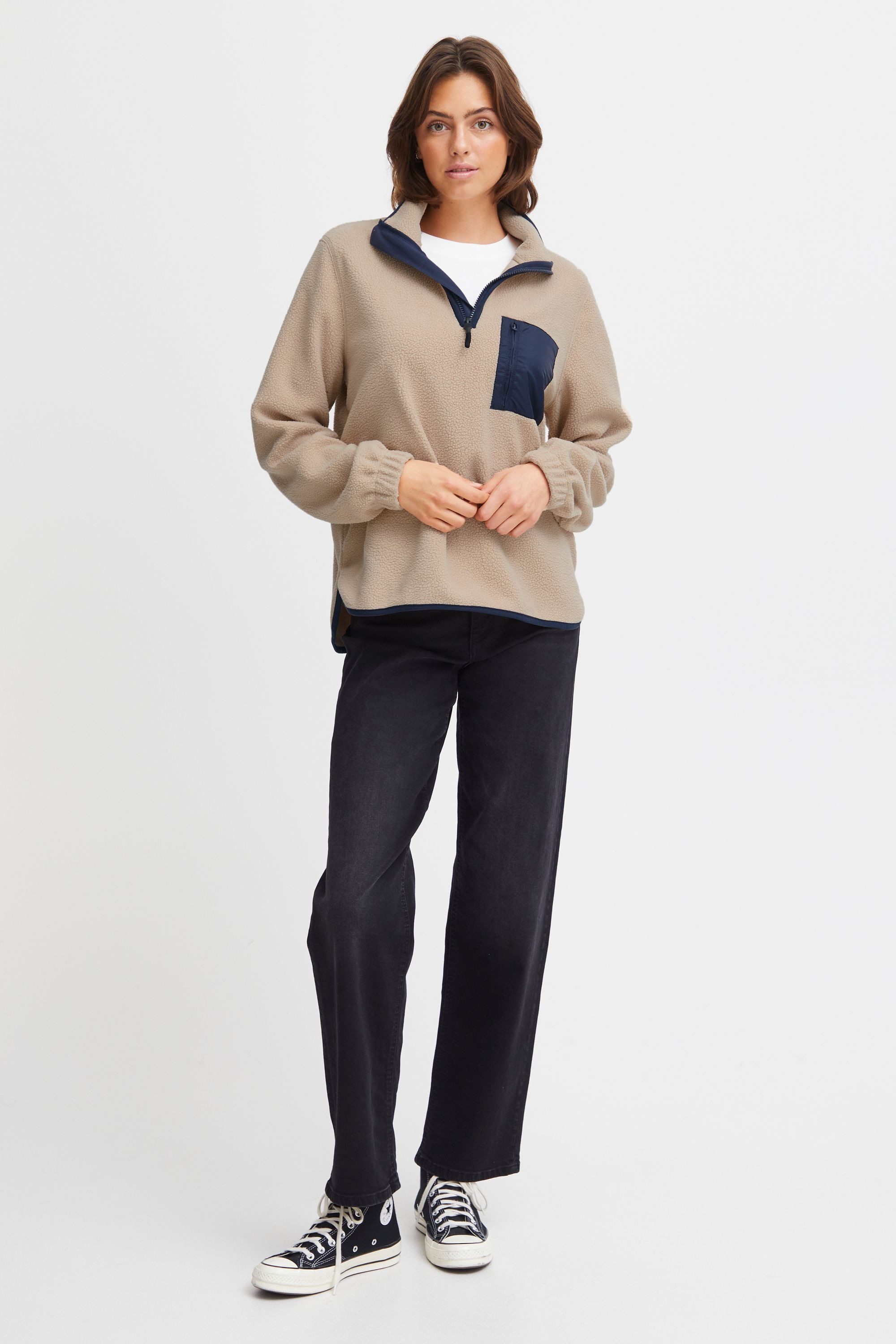 OXMO Troyer OXPiala 21800104-ME Modischer Pullover günstig online kaufen