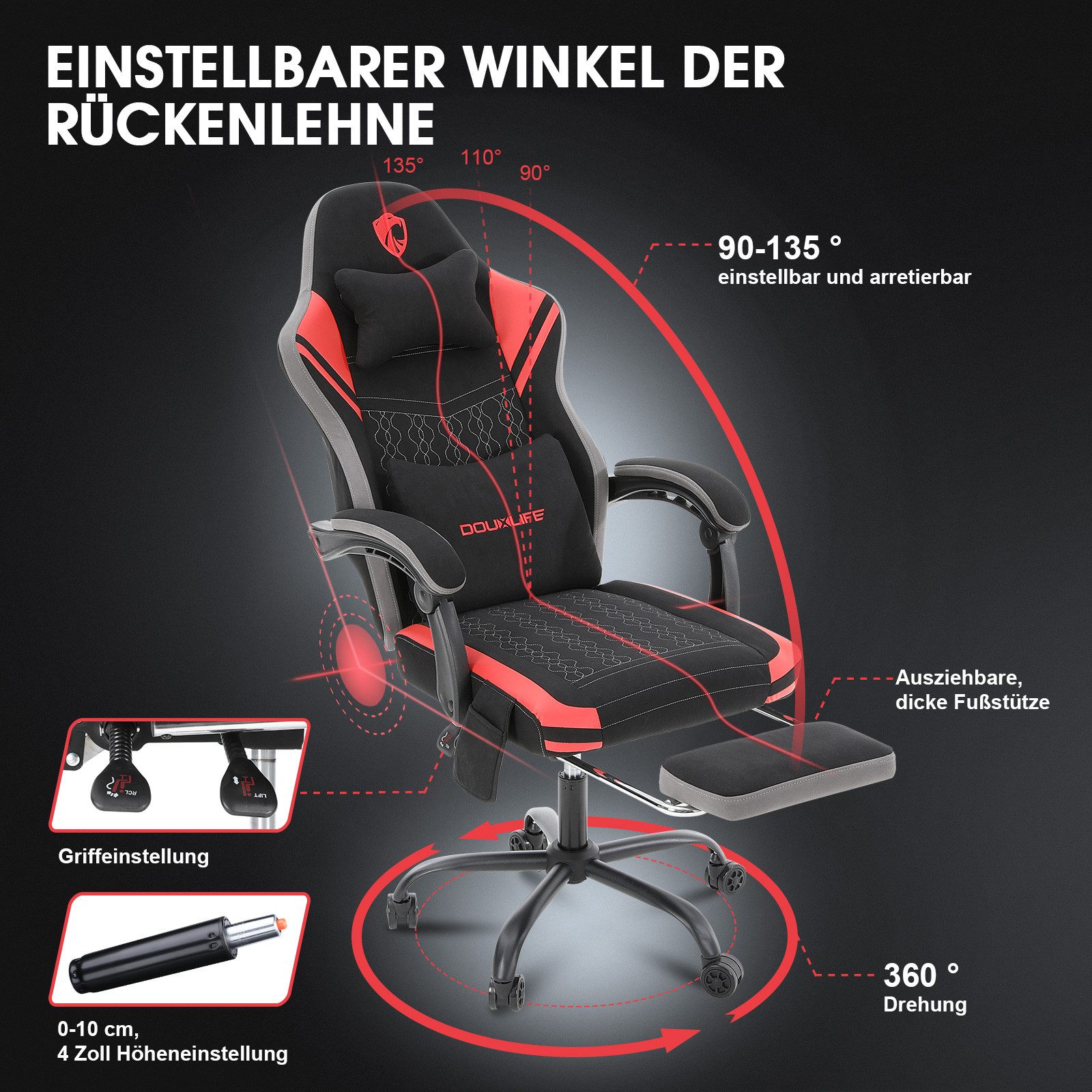 Douxlife Gaming-Stuhl GC-RC05 (Gamingstuhl mit Massage günstig online kaufen