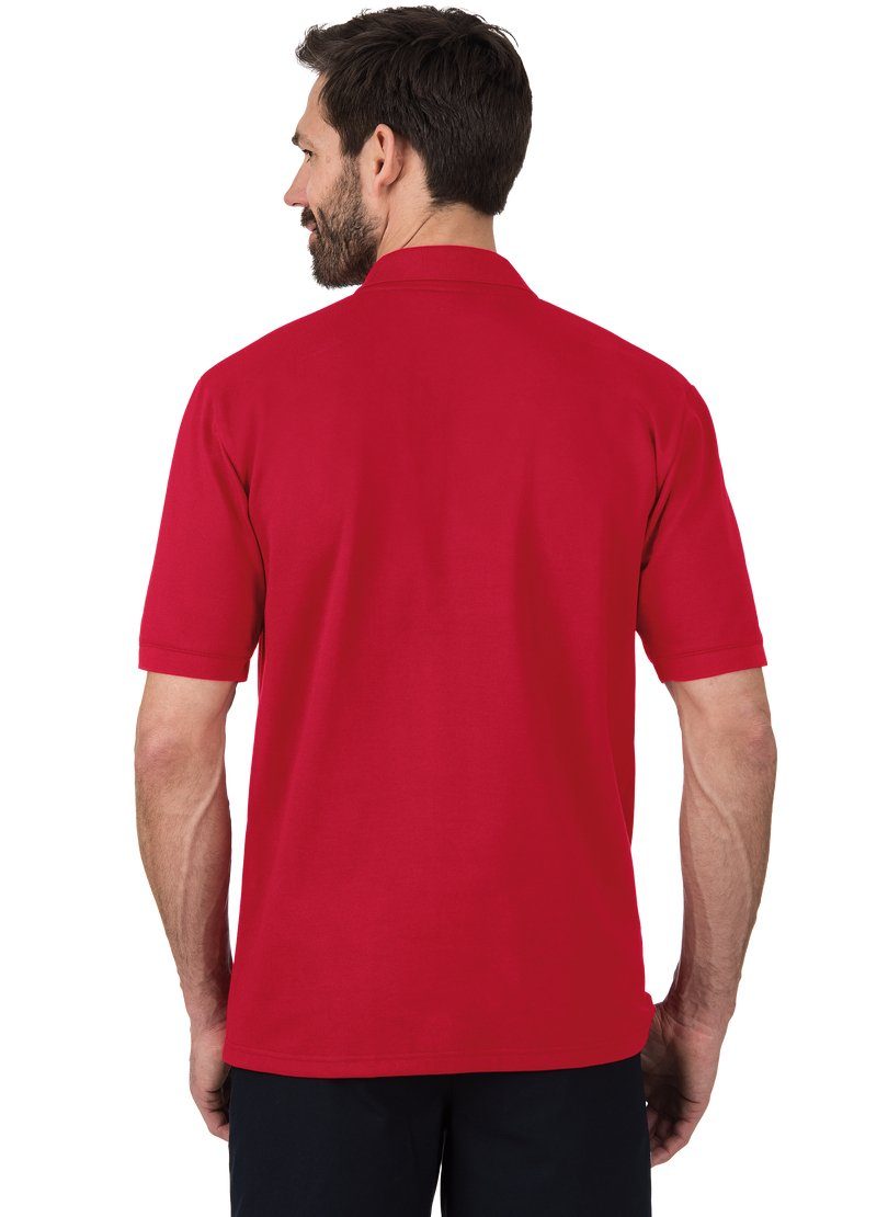 TRIGEMA Piqué-Qualität Trigema kirsch Poloshirt in Poloshirt