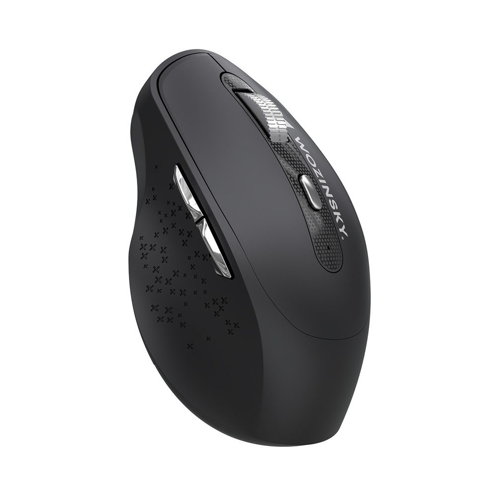 Wozinsky Funkmaus Bluetoothmaus Büromaus ergonomische Maus (Bluetooth, Funk, ergonomisch, 3 DPI-Stufen, rutschfest, ohne Licht)