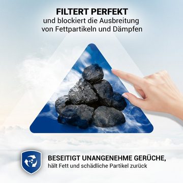 VIOKS Kohlefilter Aktivkohlefilter Ersatz für Respekta MIZ0031, Zubehör für Dunstabzugshaube, rund 175mmØ