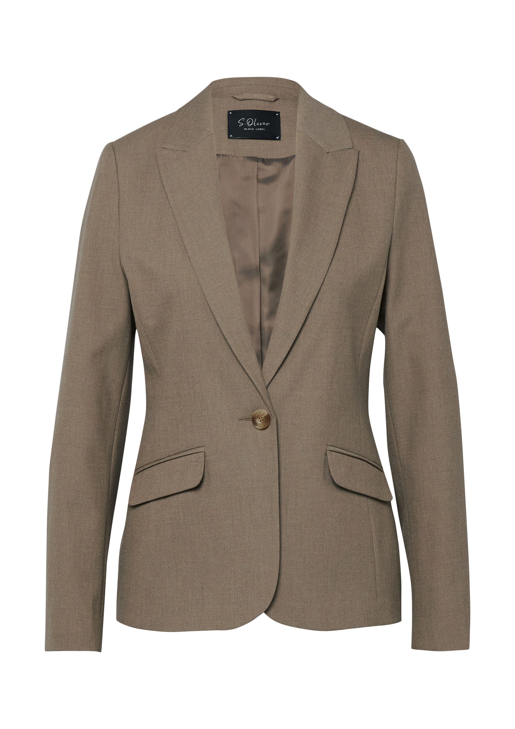 s.Oliver Jackenblazer Indoor-Blazer Blazer im Slim Fit