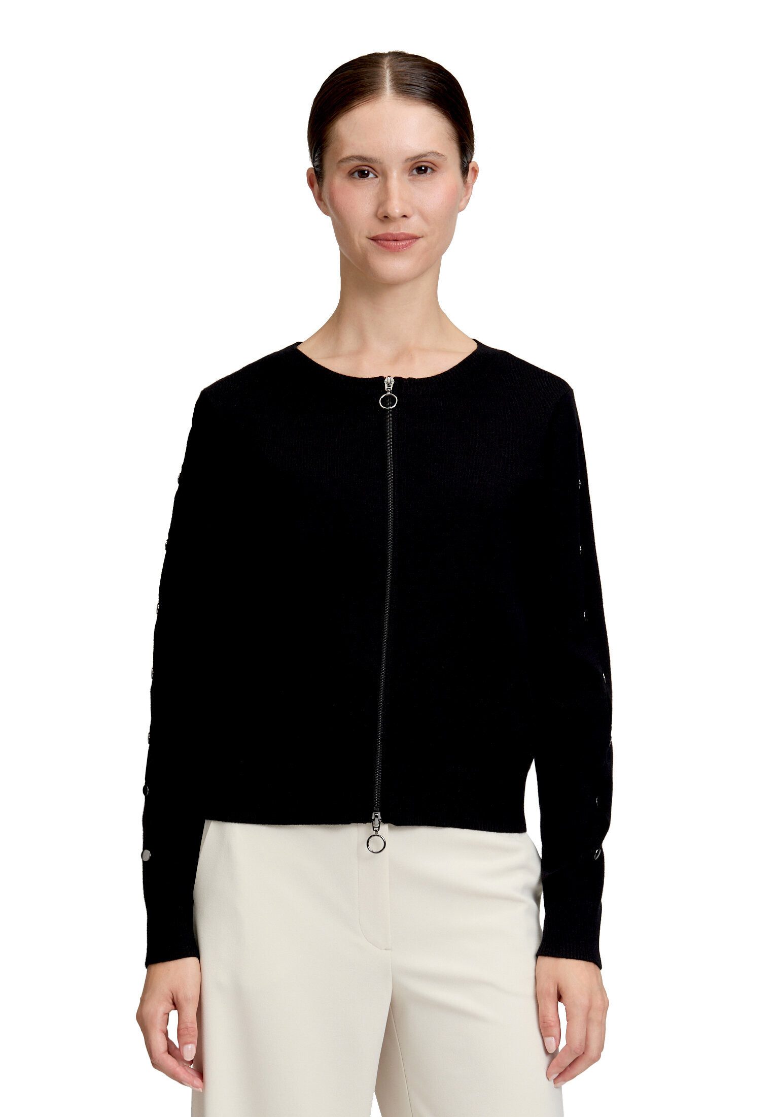 Betty Barclay Strickjacke Damen mit Reißverschluss (1-tlg)