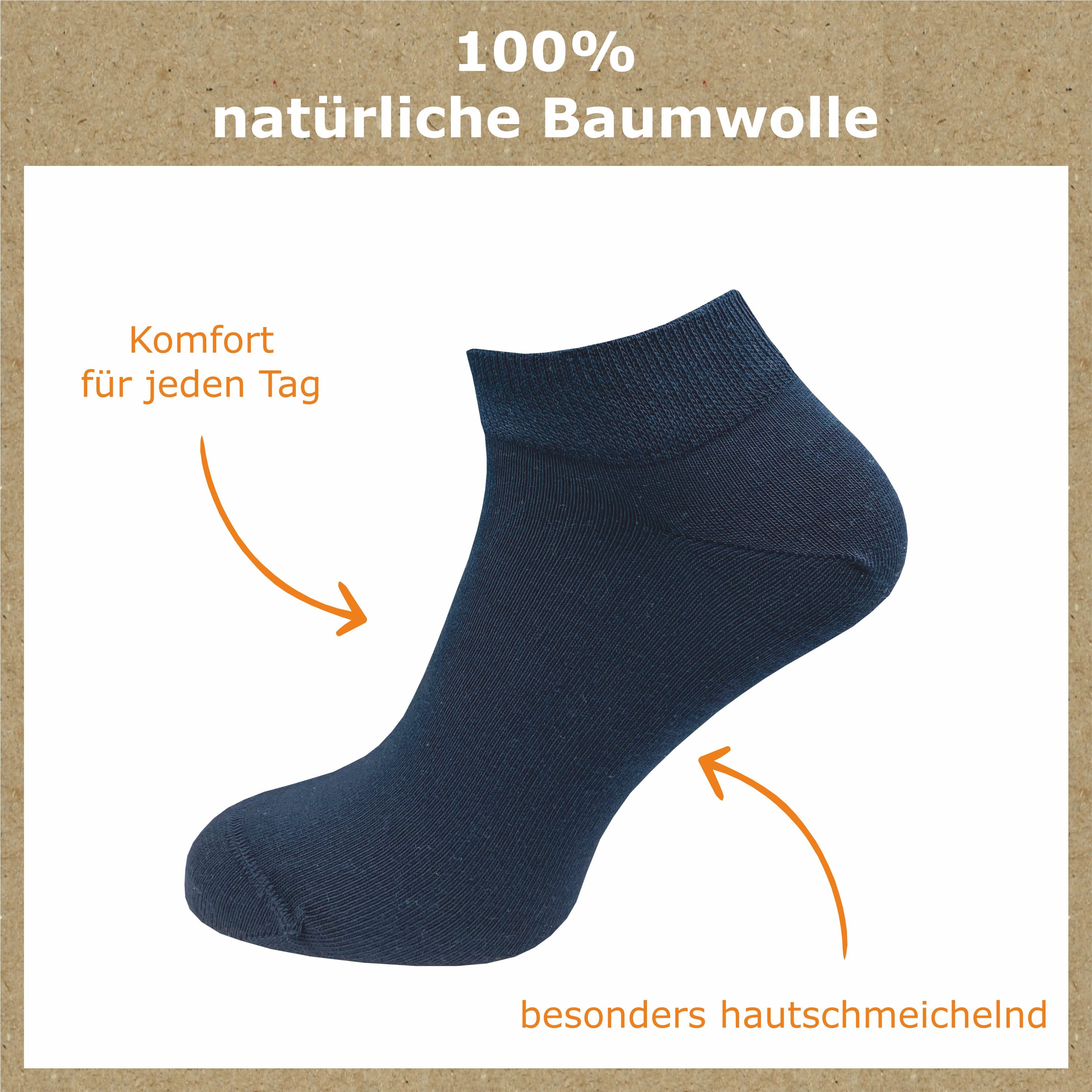 GAWILO Sneakersocken aus 100% Baumwolle für günstig online kaufen
