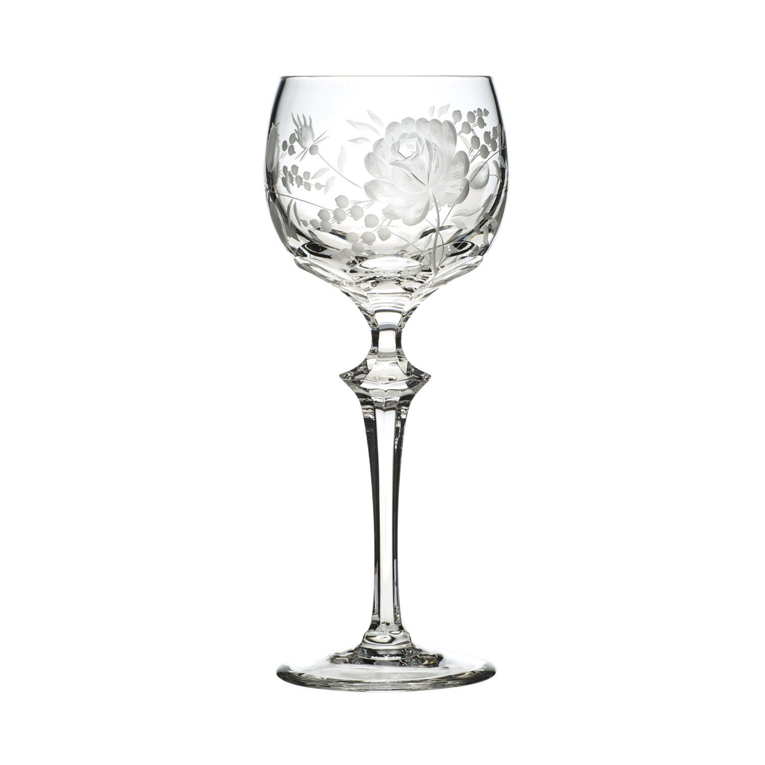 ARNSTADT KRISTALL Weinglas Primerose clear (21,5 cm) - Kristallglas mundgeblasen · handgeschliffe, 1-tlg., Kristallglas