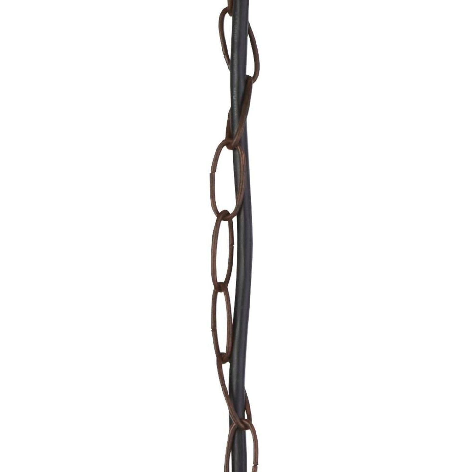 Licht-Erlebnisse Außen-Deckenleuchte JOHN, ohne Leuchtmittel, Terrasse Garten IP44 Rostbraun E27 D: 21,5 cm Glas Metall Maritim