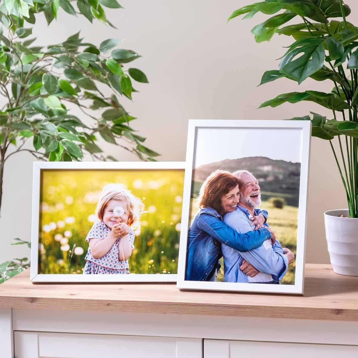 PHOTOLINI Bilderrahmen 2er Set Massivholz-Rahmen Modern günstig online kaufen