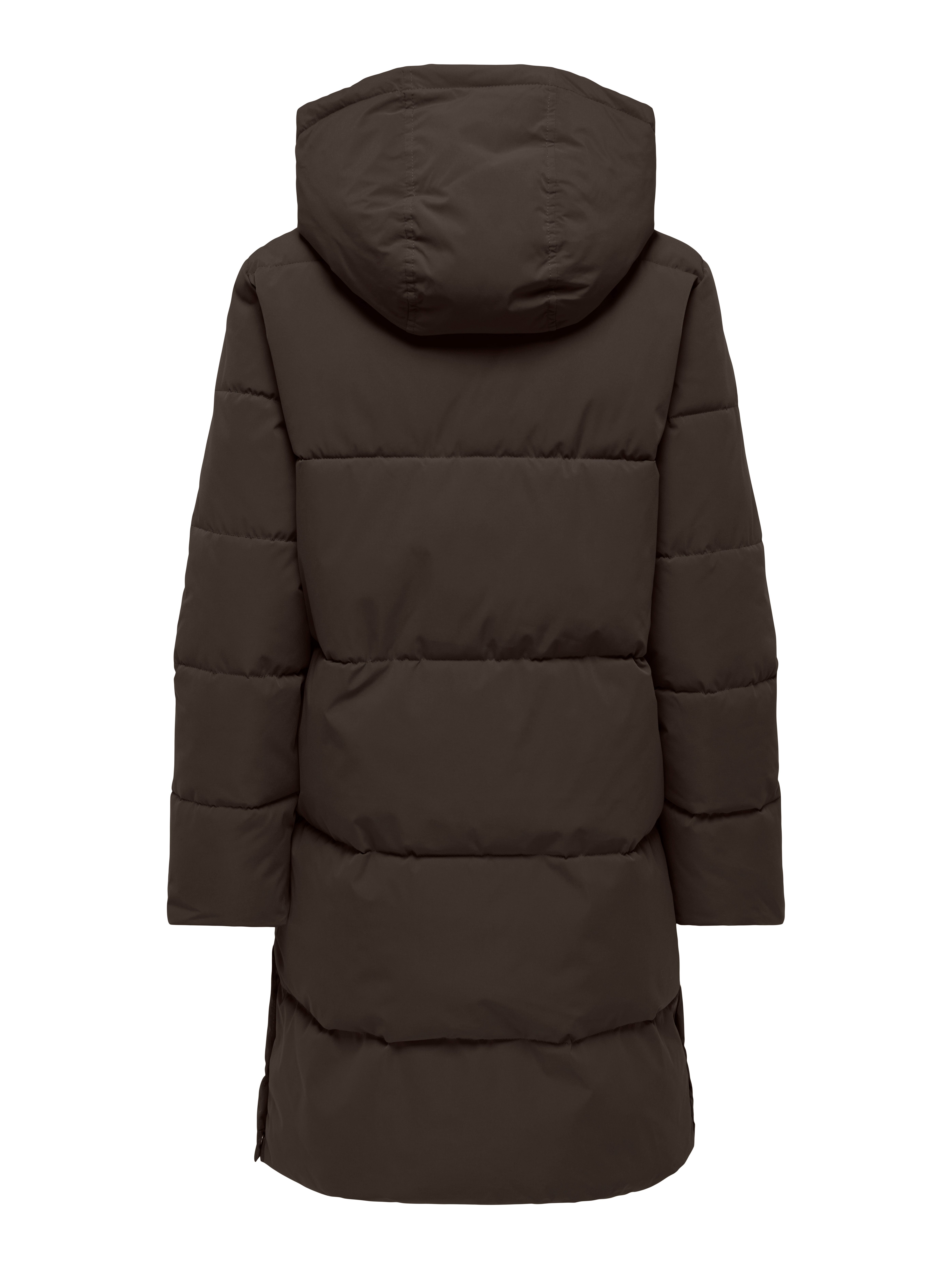 JDY Steppmantel JDYBLAIR LONG HOOD PUFFER OTW SIJ Kunstfaser, Kapuze mit Kordelzug