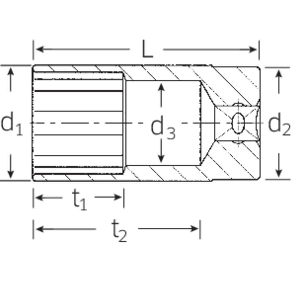 Thumbnail - Stahlwille Steckschlüssel Steckschlüsseleinsatz 1/2″ 32 mm