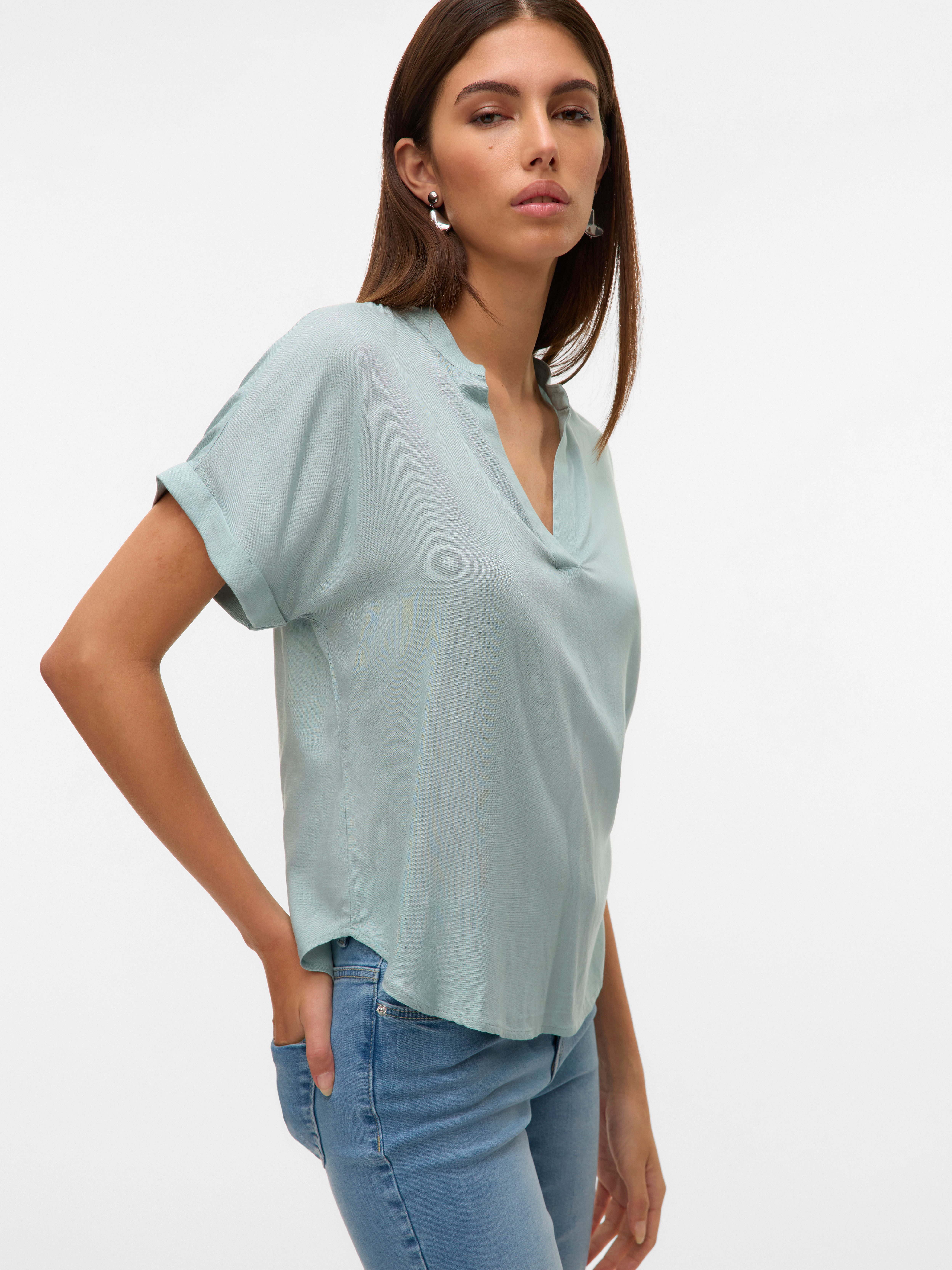Vero Moda Shirtbluse VMBEAUTY SS TOP GA NOOS Viskose, regular fit günstig online kaufen
