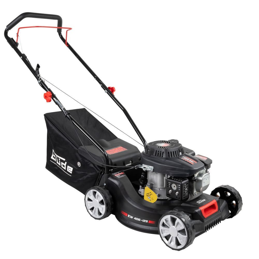 Güde Benzinrasenmäher Eco Wheeler EW 406-125, 40.6 cm Schnittbreite, (Sologerät, inkl. 45 Liter Grasfangsack), 40,6 cm Schnittbreite, 4-Takt-Motor