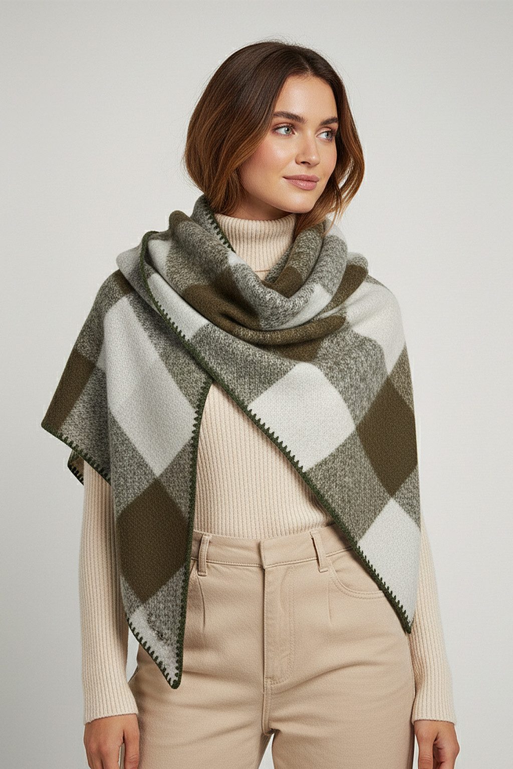 Faera Modeschal Weicher Schal mit Fransen günstig online kaufen