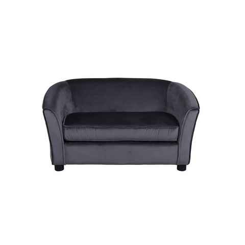 ebuy24 Sofa Velvet Sofa 2 Personen für Kind grau., 1 Teile