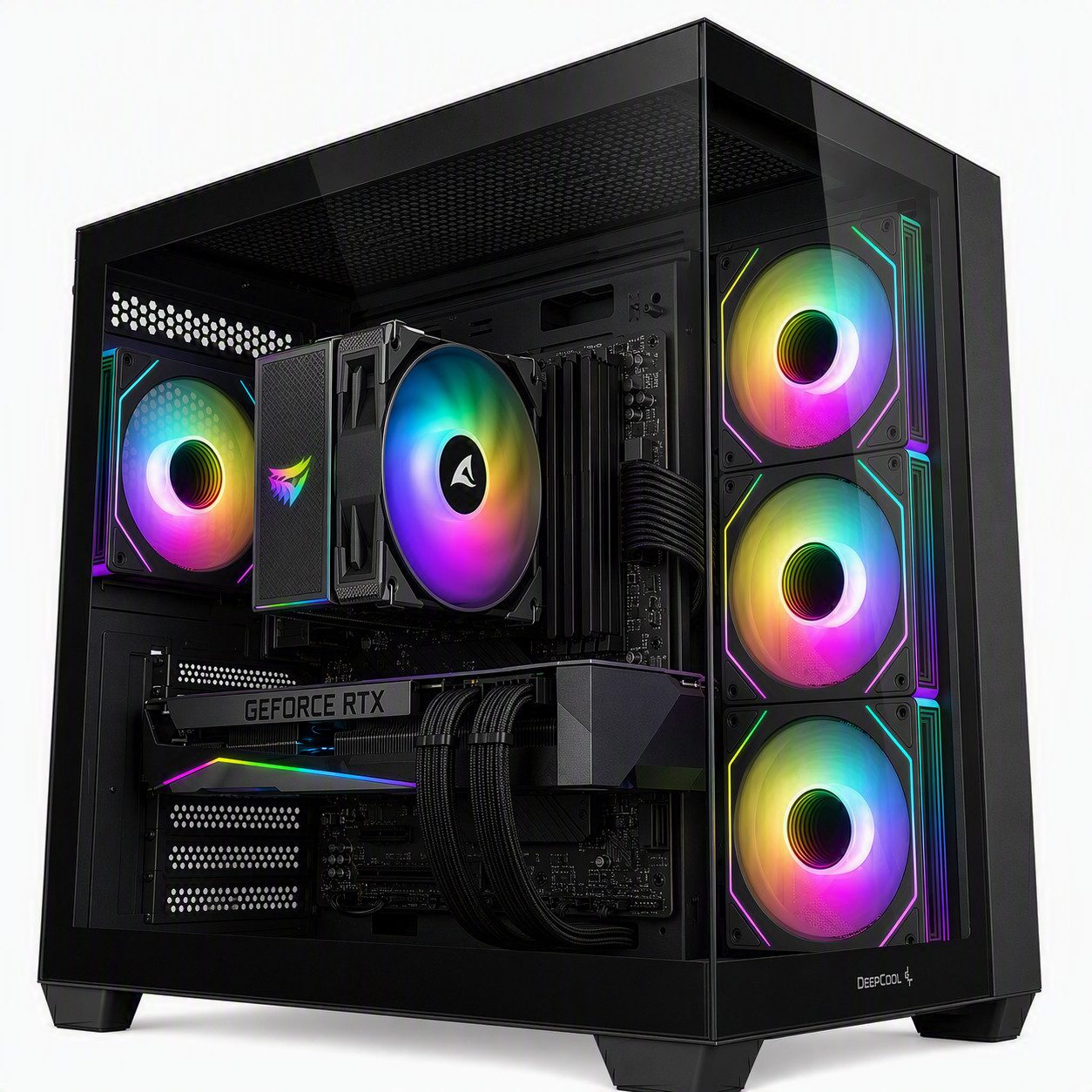 Meinpc AMD Ryzen 7 mit GeForce RTX 5060 Gaming-PC (AMD Ryzen 7 5700X, RTX 5060, 32 GB RAM, 1000 GB SSD, Luft, Windows 11 Pro - RGB - Gaming)