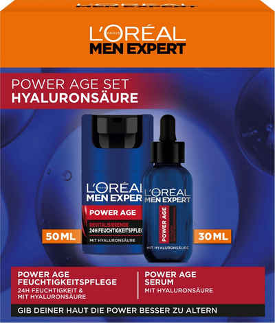 L'ORÉAL PARIS MEN EXPERT Pflege-Set L'Oréal Men Expert Power Age-Set: Serum & Pflege, mit Hyaluron