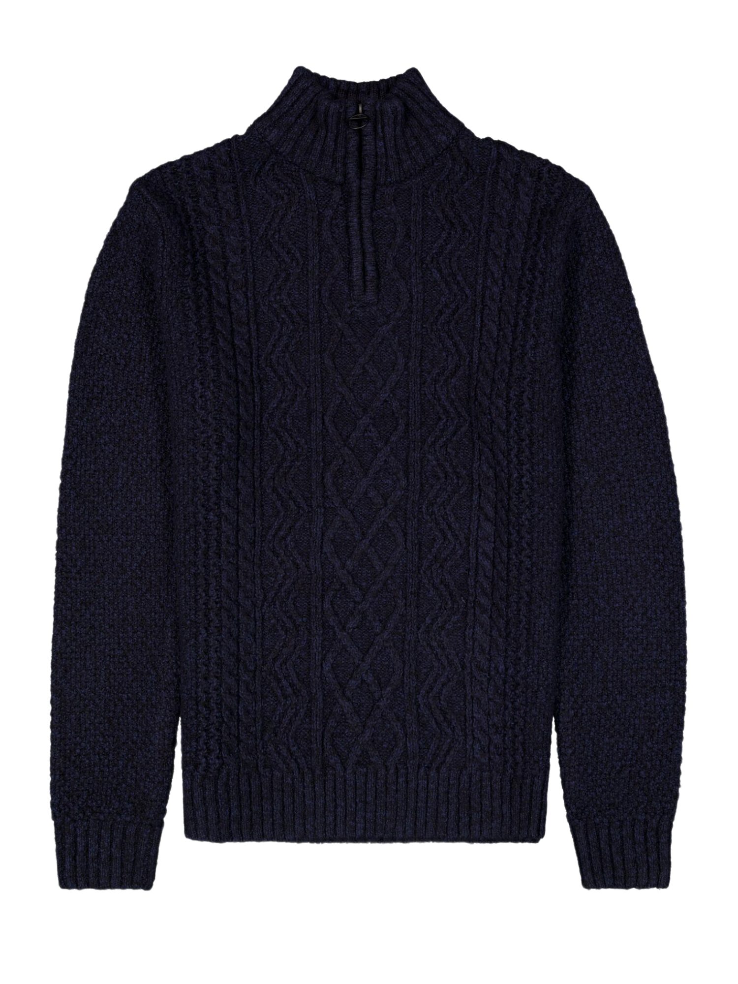 Garcia Strickpullover blau,Casual,Polyacryl,Strukturiert,Troyer-Kragen,Langarm,Relaxed Fit
