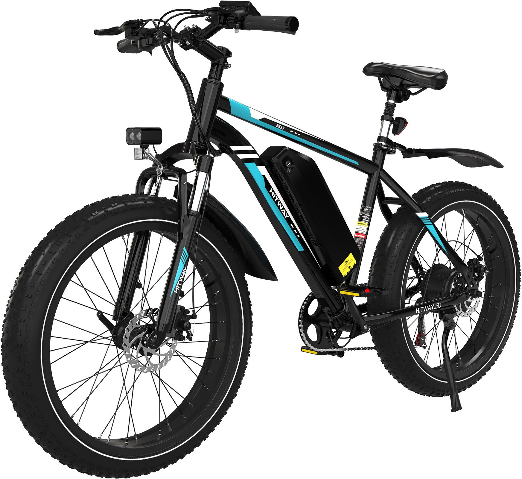 E-Bike Mountainbike 26*4,0 Zoll Elektrofahrrad 48V15,6Ah Akku max. 60-120km