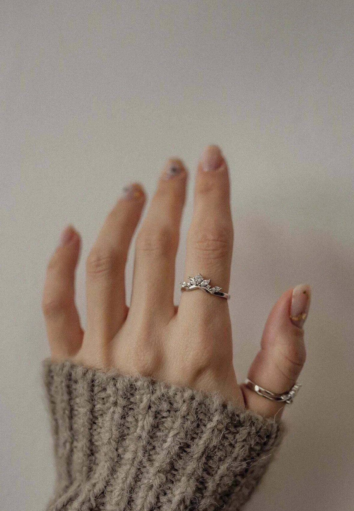 Hey Happiness Silberring Trauring Zirkonia, Fingerring günstig online kaufen