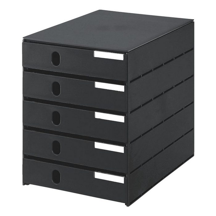 STYRO Schubladenbox Styroval mit 5 Schubladen geschlossen stapelbar/ integrierbar