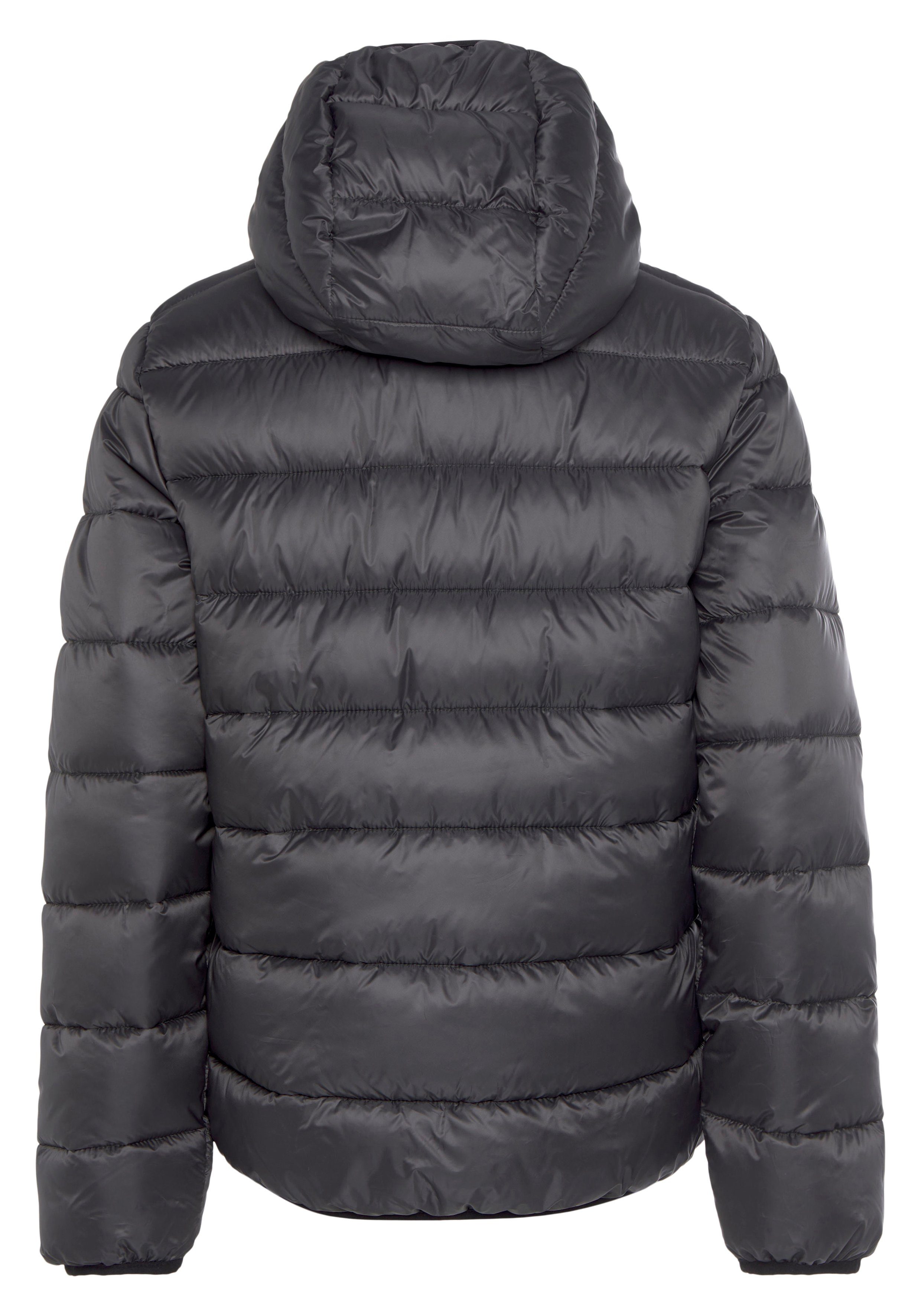 Champion Steppjacke Outdoor Jacket für Hooded Kinder - grau
