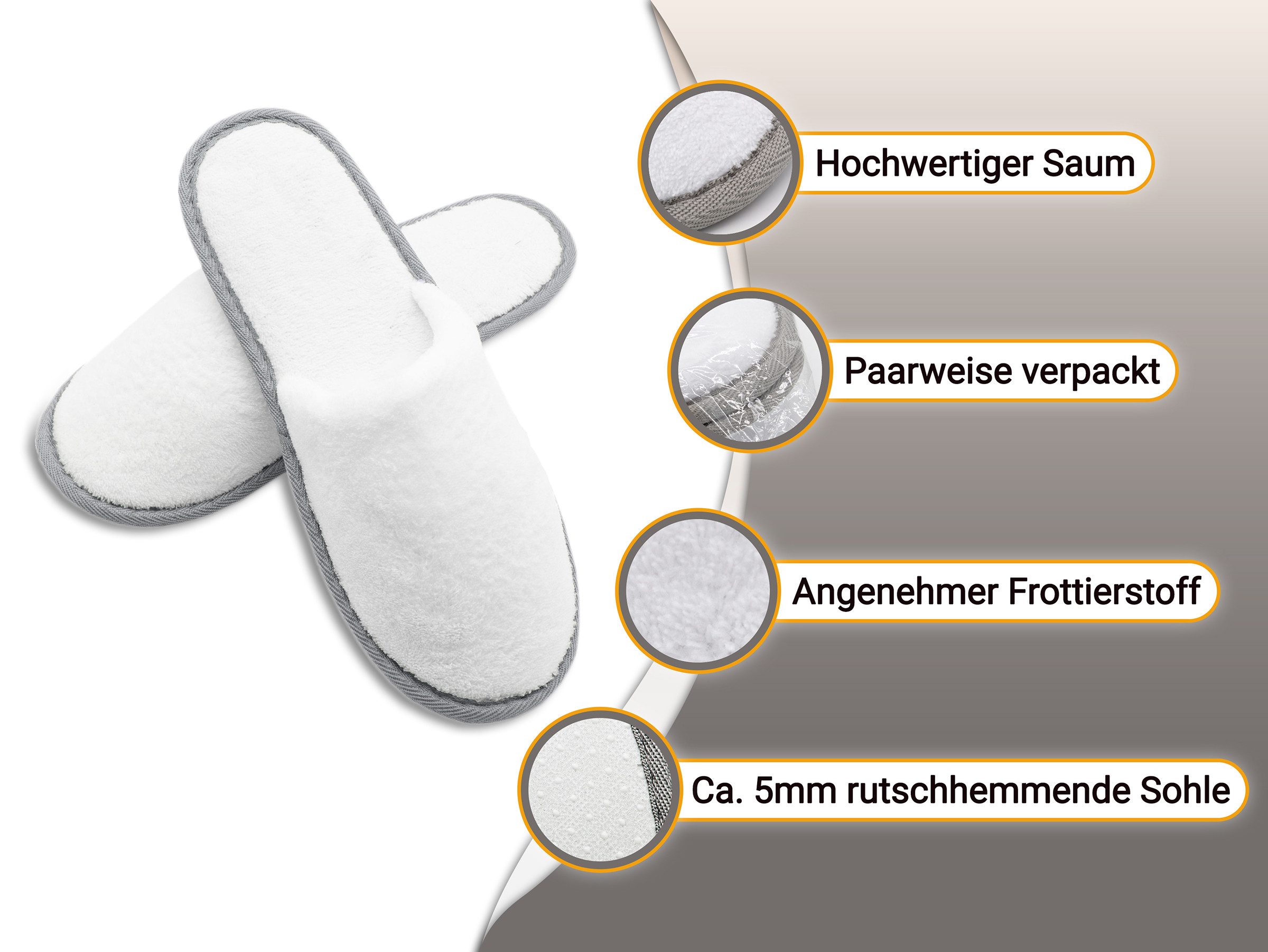 ZOLLNER Pantoffel (10-tlg) 100% Polyester