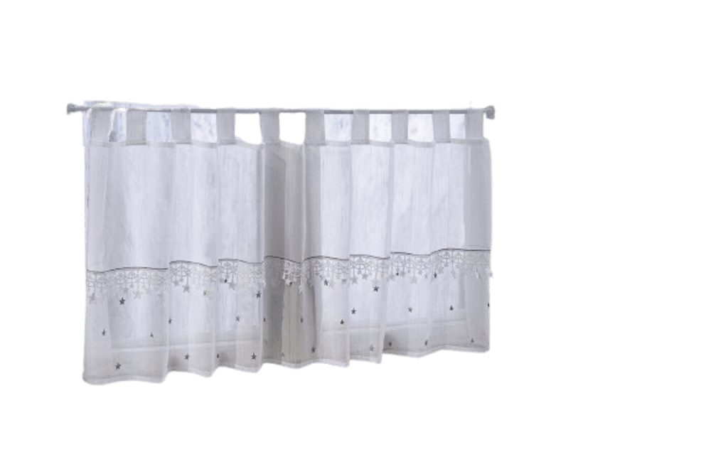 Home-trends24.de Vorhang Sterne Fenster Gardine Scheibenvorhang günstig online kaufen