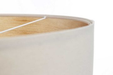 Kiom Pendelleuchte Hängeleuchte Ingmer Natur Leinen creme & wood 40cm, höhenverstellbar bei der Montage, Leuchtmittel nicht inklusive, Leuchtmittel abhängig