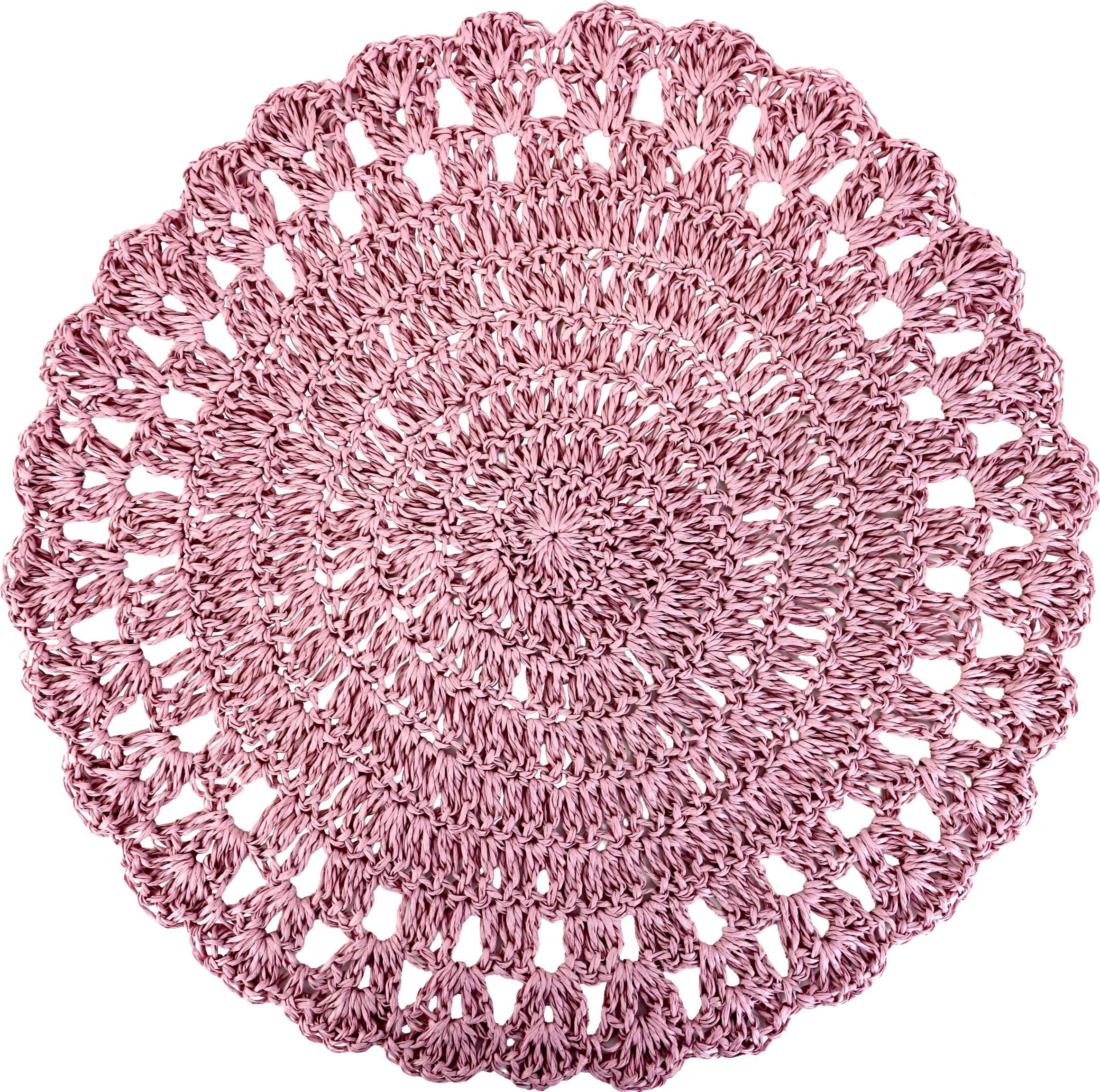 FURNARO Platzset Nomadia, rosa, Ø38 cm