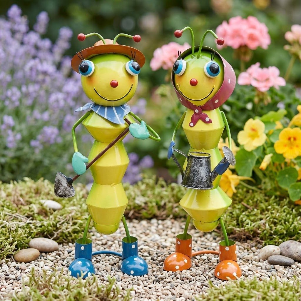Eurotrade Dekofigur Raupenpaar Luise & Luis