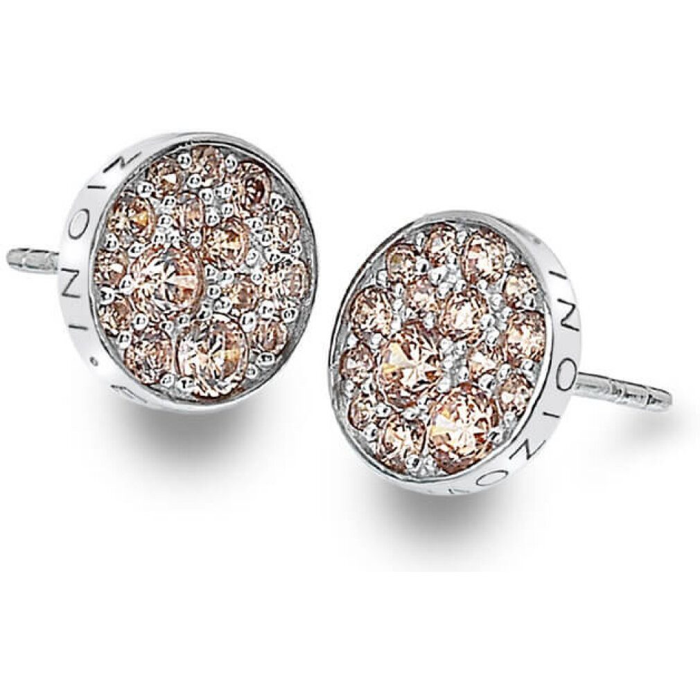 Diamond Ohrring-Set Silver earrings Emozioni Scintilla Champagne DE454