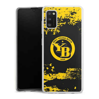 DeinDesign Handyhülle BSC Young Boys Offizielles Lizenzprodukt Fanartikel BSC YB Grunge, Samsung Galaxy A41 Slim Case Silikon Hülle Ultra Dünn Schutzhülle