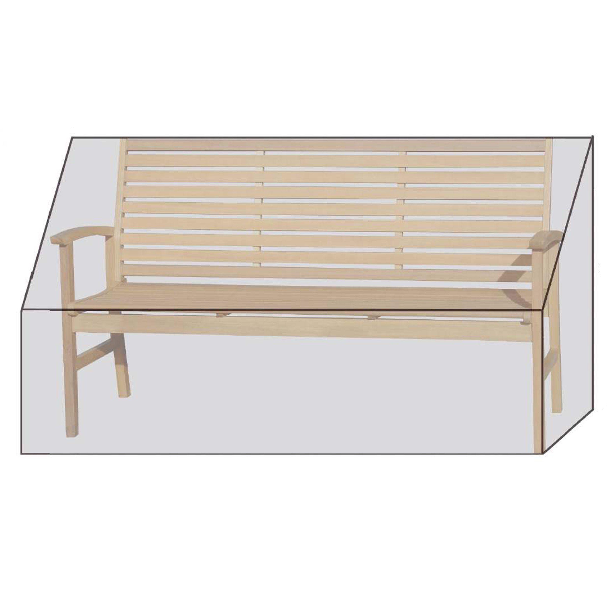 Grasekamp Gartenmöbel-Schutzhülle Black Premium Gartenbankhülle 160x60x85cm günstig online kaufen