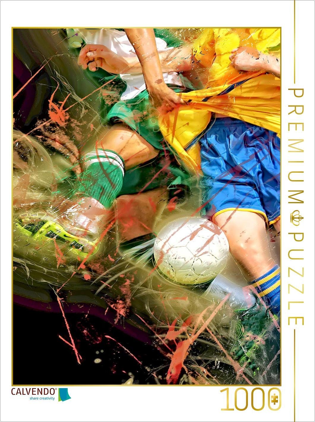 CALVENDO Puzzle CALVENDO Puzzle Fußball 1000 Teile Lege-Größe 48 x 64 cm Foto-Puzzle Bild von Peter Roder, 1000 Puzzleteile