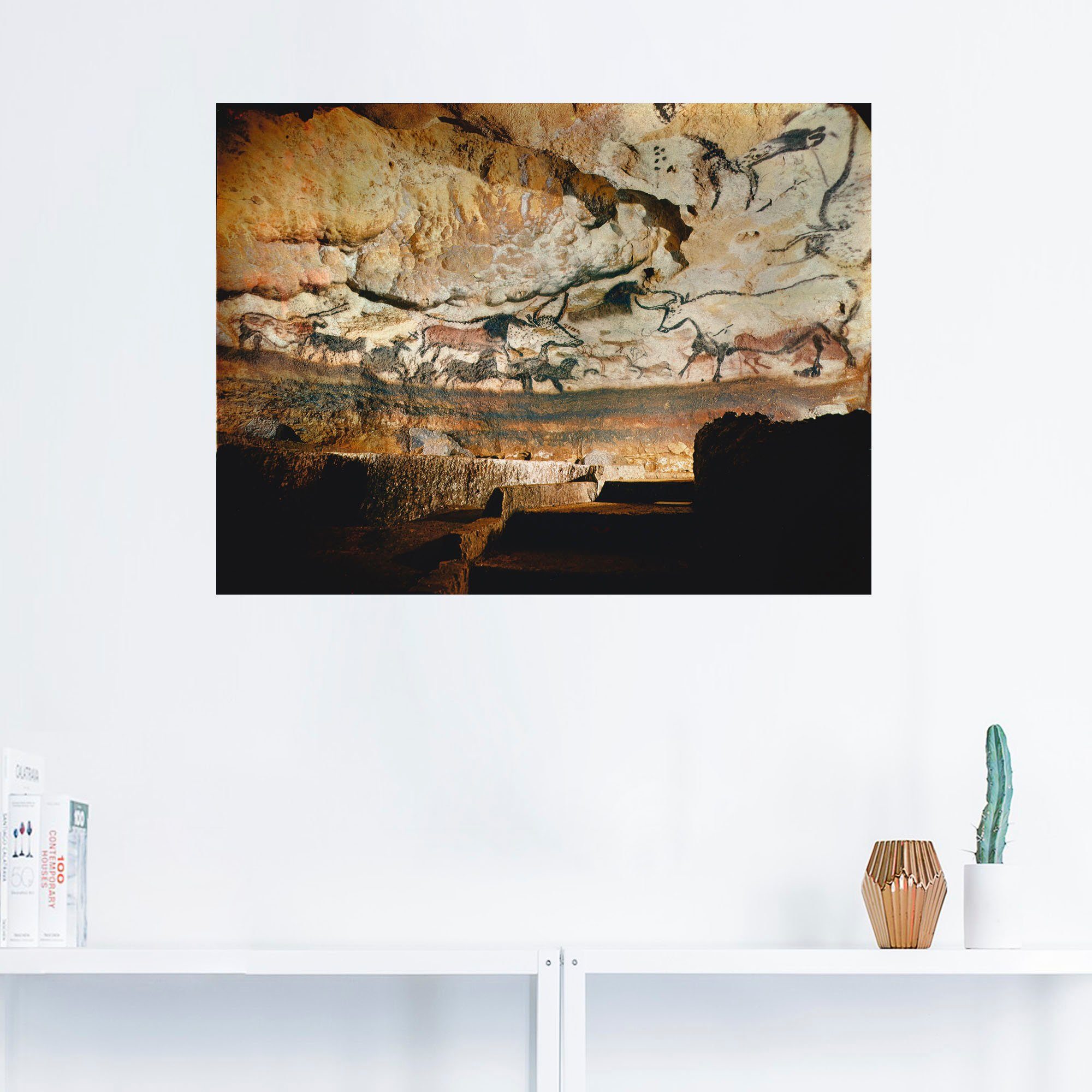 von Dordogne, Artland als Höhlen Höhle (1 Poster oder in Wandaufkleber versch. Größen Lascaux Wandbild Leinwandbild, St),