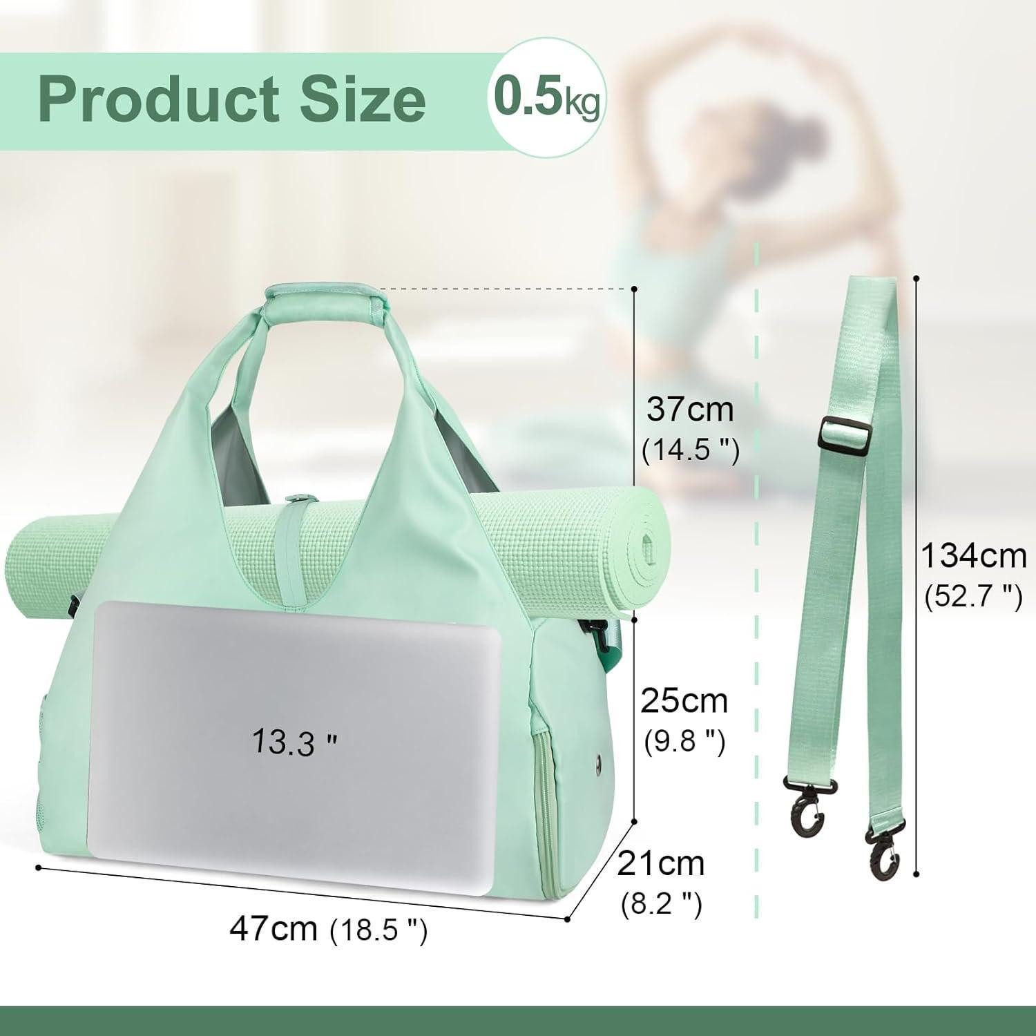 LuxusKollektion Yogatasche Sporttasche Damen Yogatasche mit Schuhfach, wasserdicht, für