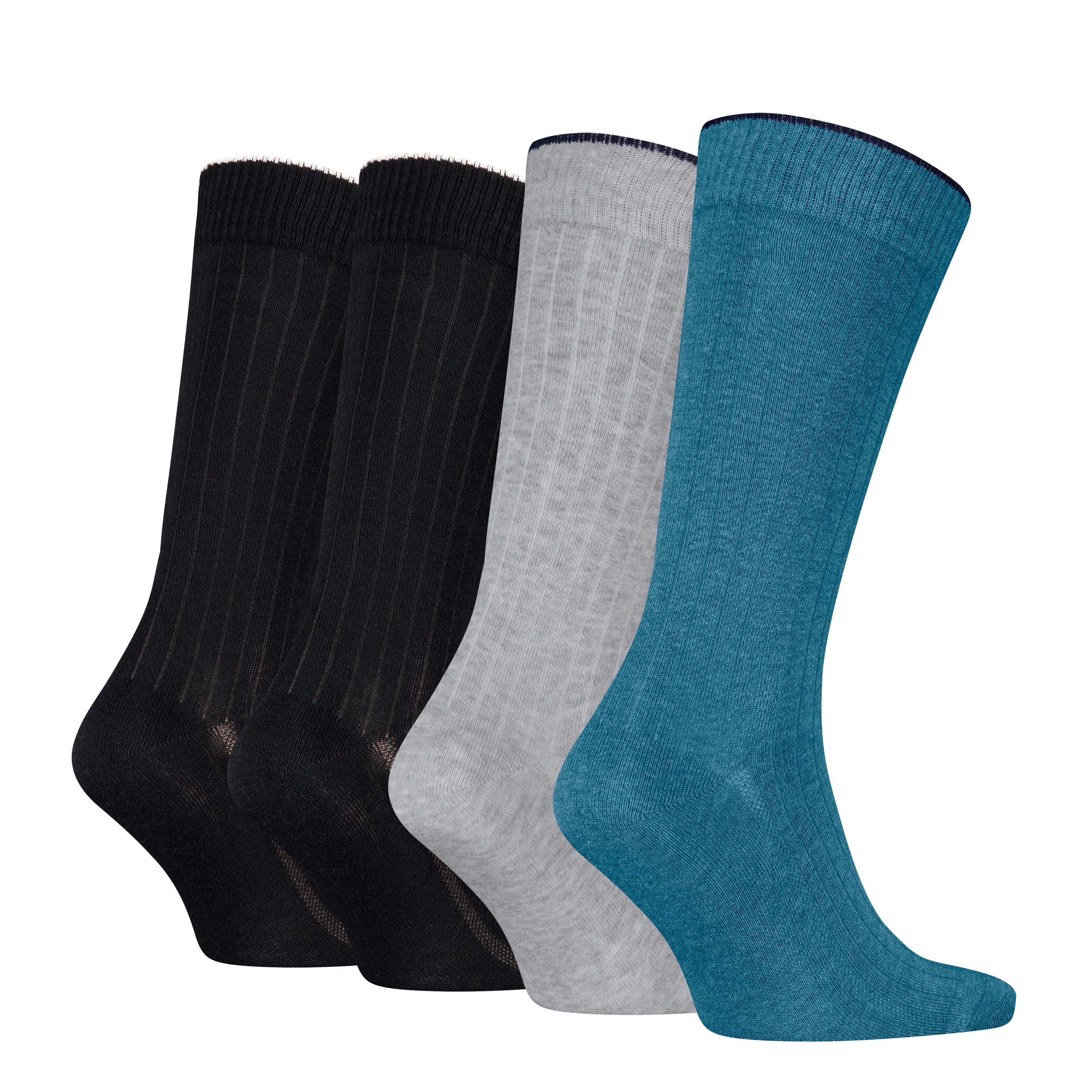 Levi's® Socken LEVIS REG CUT RIB LOGO 4P ECOM (4-Paar)