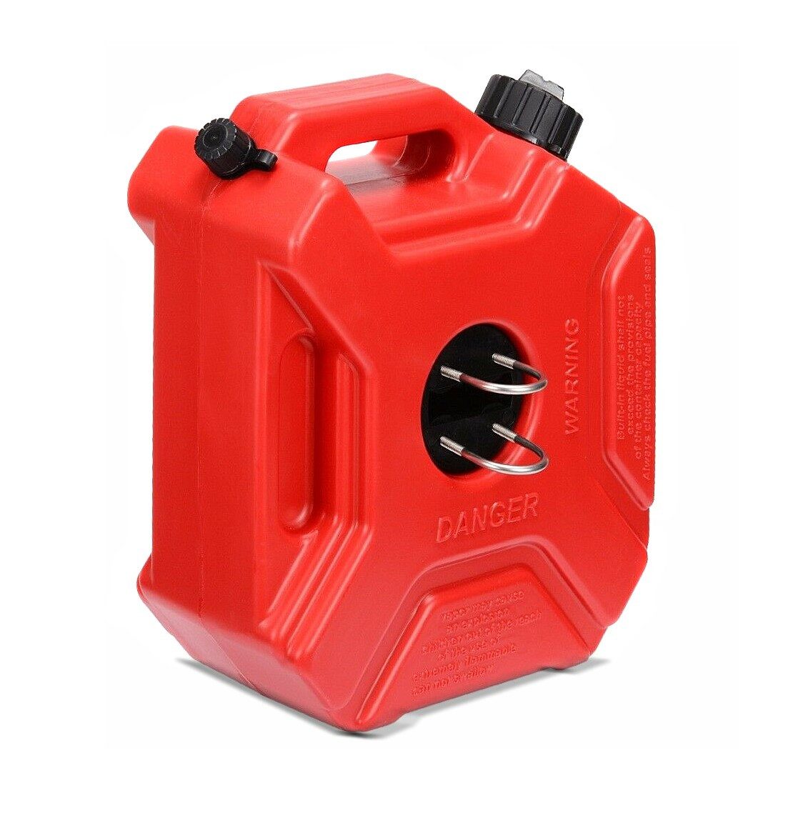 Bagtecs Koffer Motorrad Reservekanister / Kanister 5L mit Halterung # JC5 rot