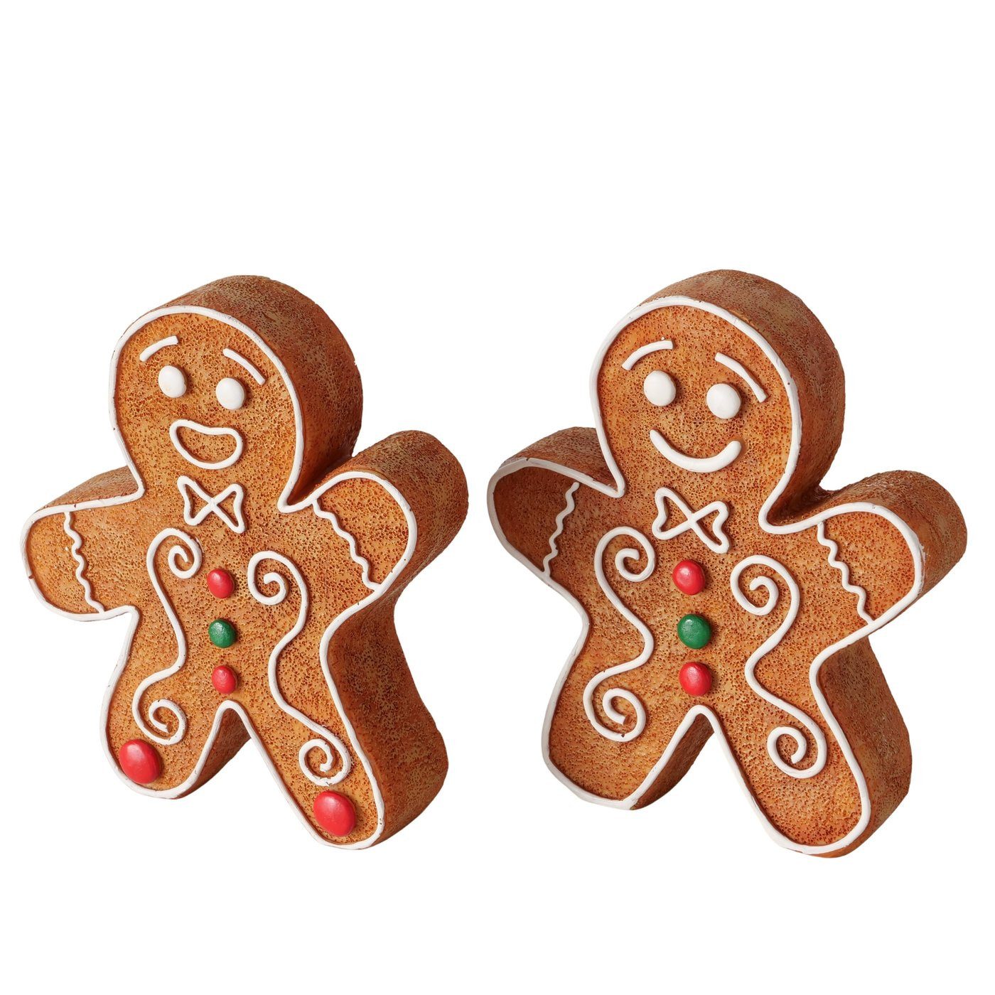 MF Weihnachtsfigur Gingerboy Lebkuchenfigur 2er Set Weihnachtsdeko Handgefe günstig online kaufen