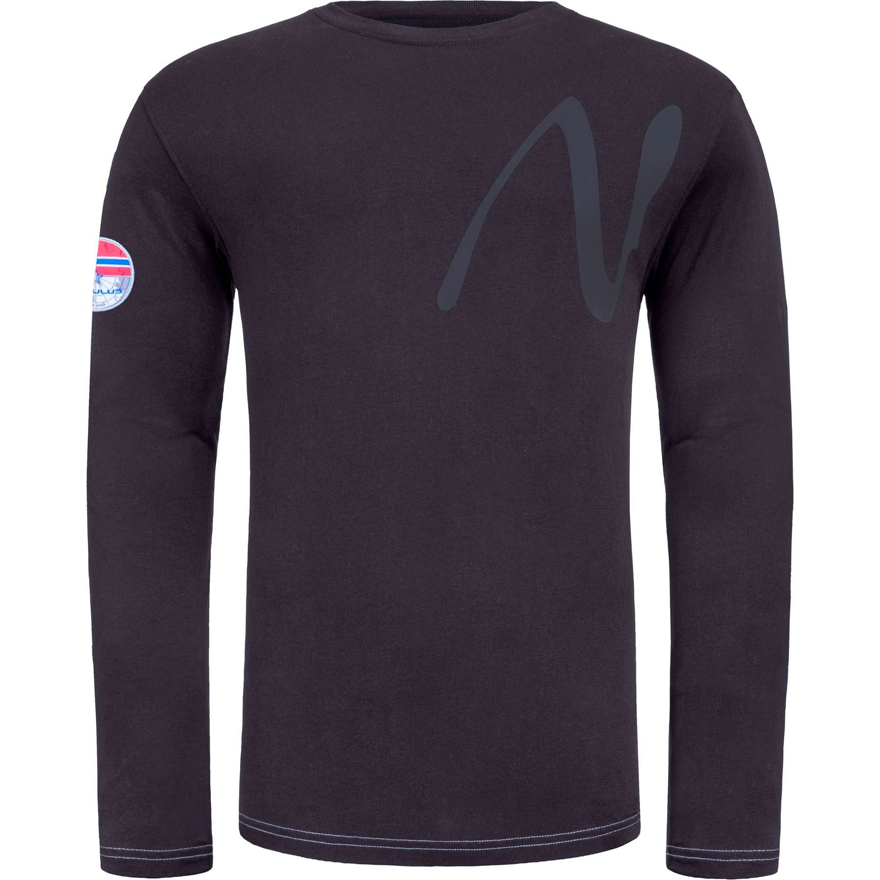 Nebulus Langarmshirt CHOP, P6641 - Herren, schwarz-grau, M