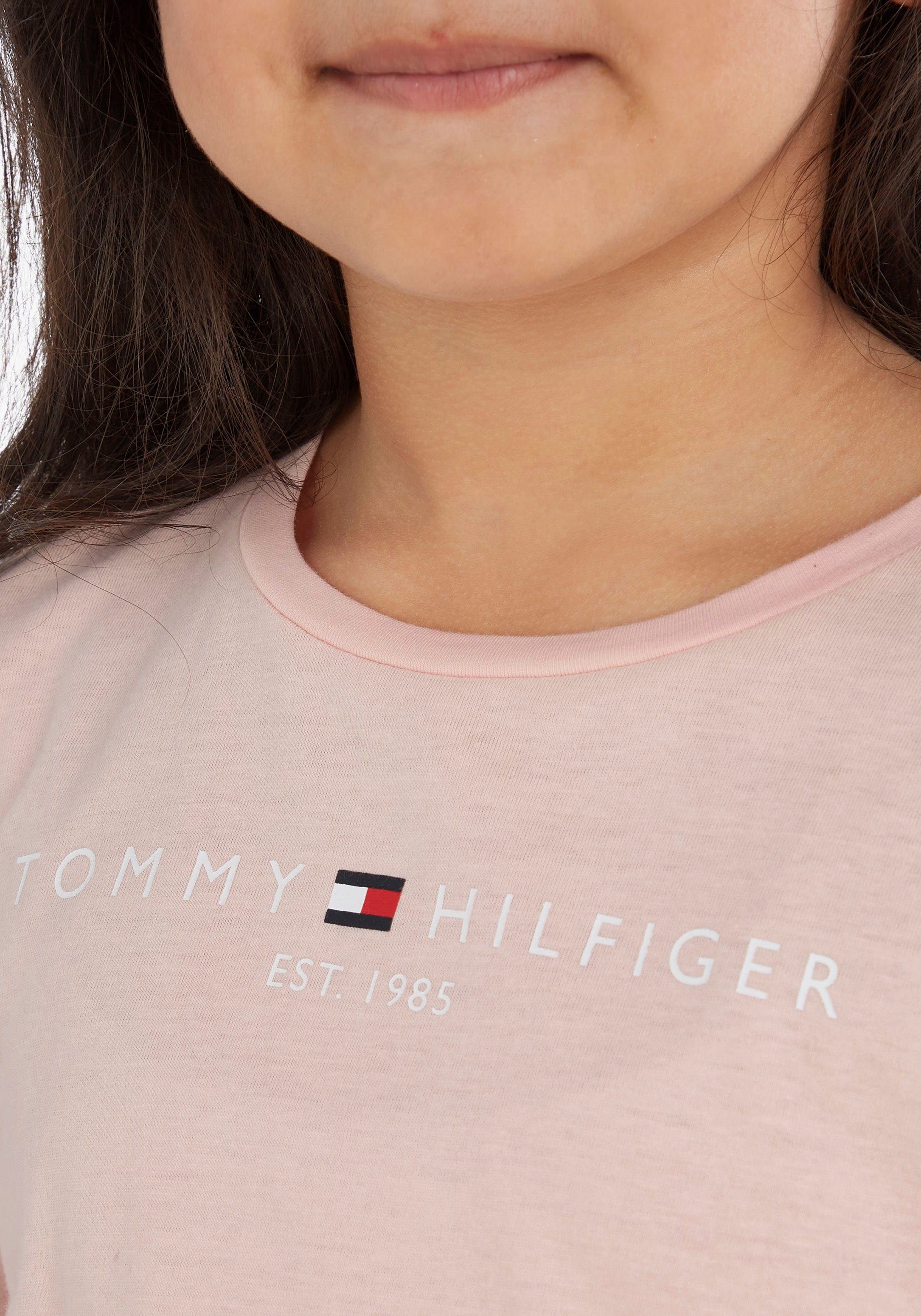 Tommy TEE Kids Tommy Junior Logo-Schriftzug ESSENTIAL Kinder Hilfiger Langarmshirt MiniMe,mit L/S Hilfiger