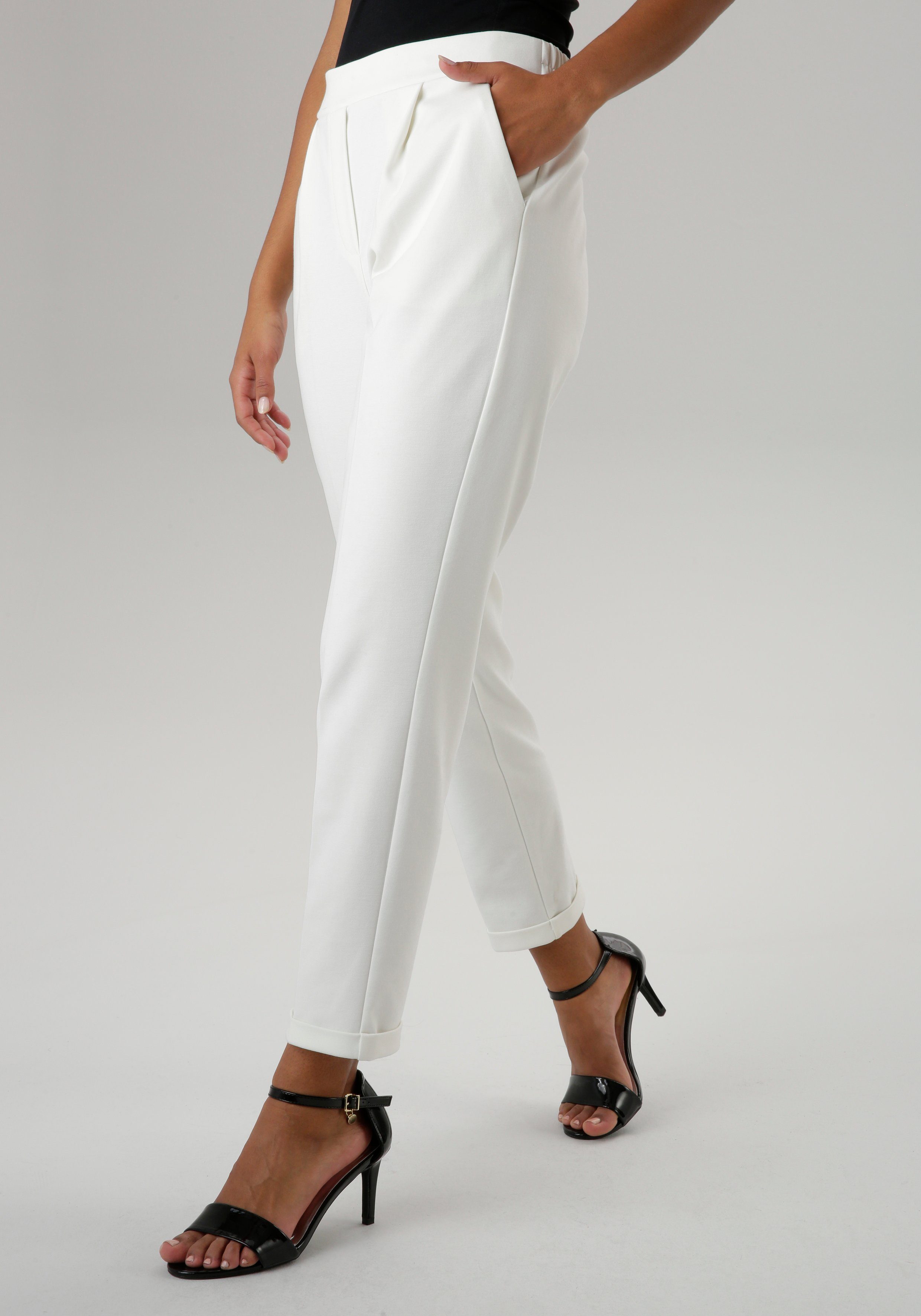 Aniston SELECTED Schlupfhose mit Bundfalten günstig online kaufen