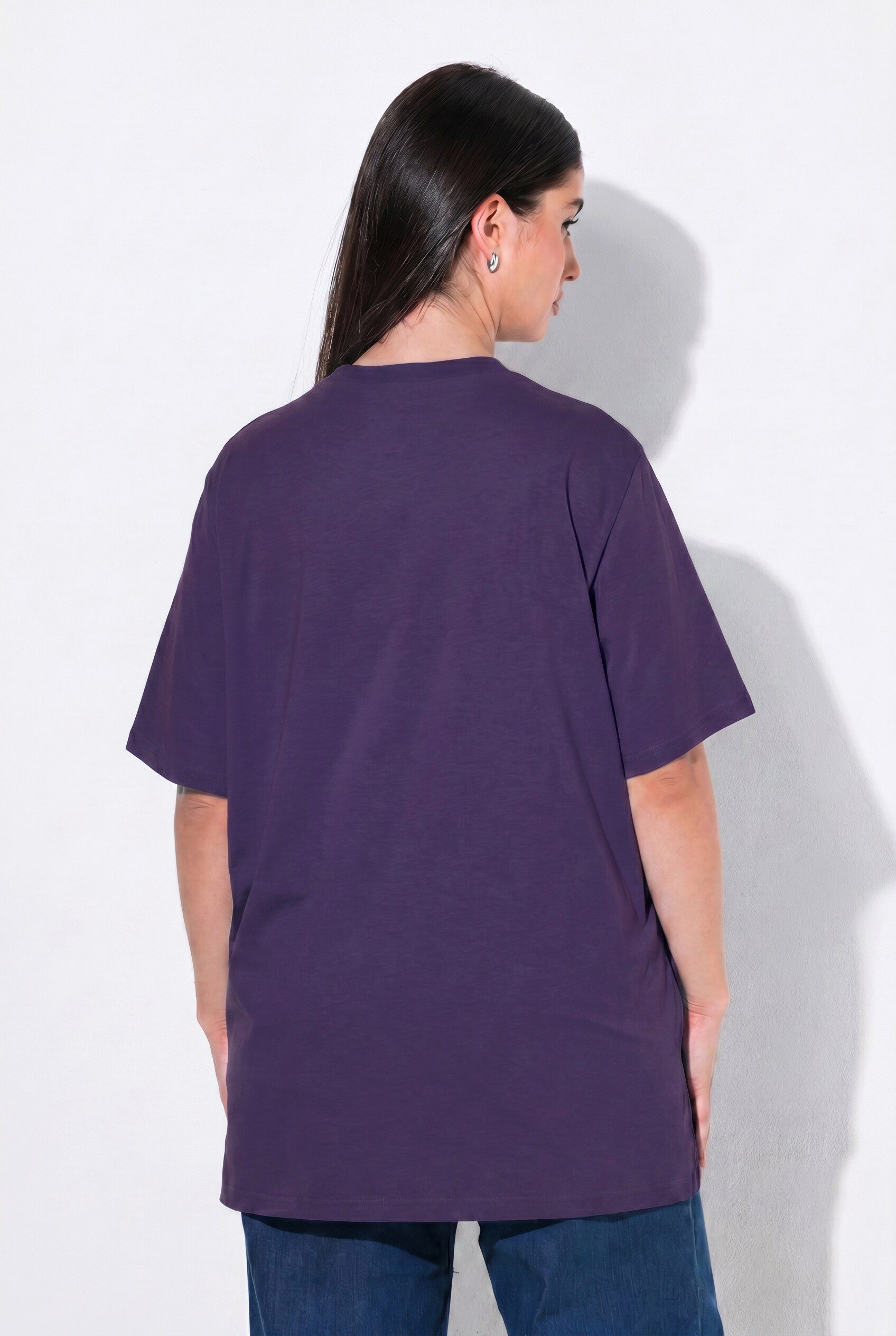 Ulla Popken T-Shirt T-Shirt Stehkragen Halbarm – Bild 3 von 4