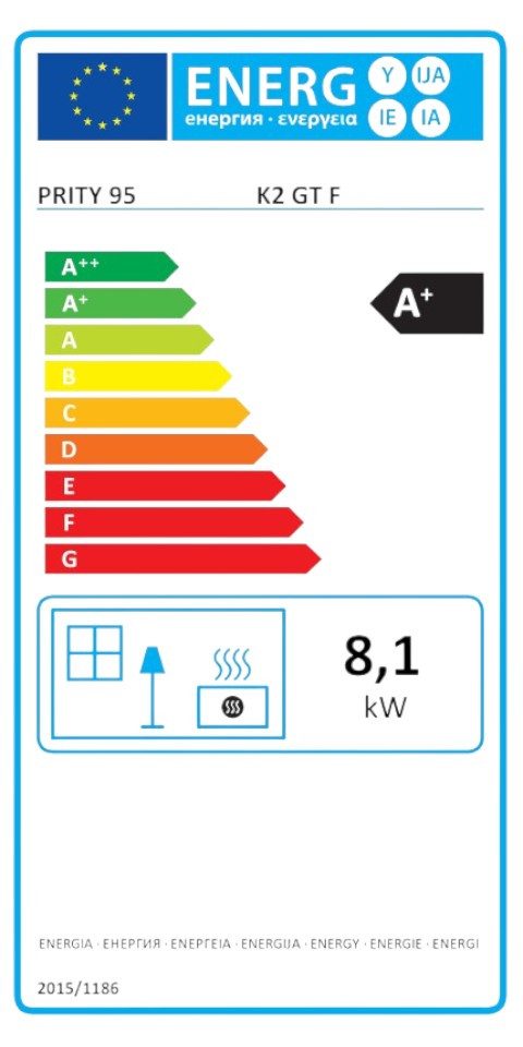 Prity Kaminofen K2 GT F, 8,1 günstig online kaufen