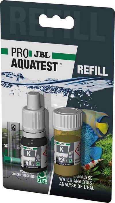 JBL GmbH & Co. KG Aquarium-Wassertest JBL PROAQUATEST K Kalium Nachfüllflasche für Testkoffer, K Kalium Nachfüllflasche Testkoffer Wassertest