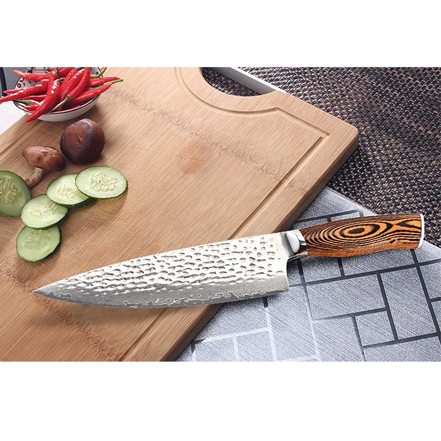 Muxel Kochmesser »Küchen-Messer für den Chefkoch Hammerschlag Carbon«  online kaufen | OTTO