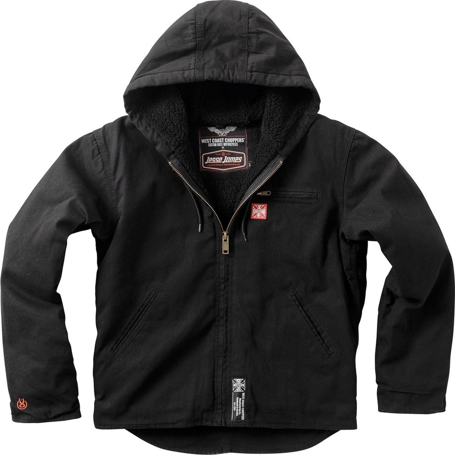 West Coast Choppers Kurzjacke Sherpa Lined Canvas Work Jacket